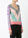 sheer zig-zag print top