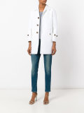 cropped sleeve coat