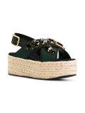 embellished platform sandals