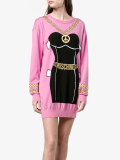 bustier intarsia knitted dress