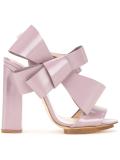 oversized bow sandals