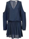 off shoulder v neck dress