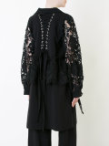 embroidered sleeves coat 