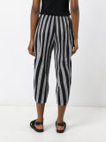 drop-crotch cropped trousers