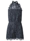 halterneck lace playsuit