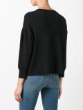 ruffled detailing sweatshirt