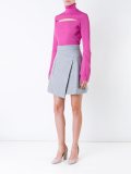 ribbed layered longsleeve blouse