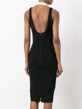 halterneck fitted dress 