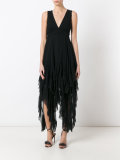asymmetric pointy dress