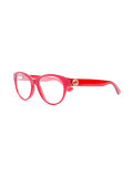 transparent glitter curved glasses