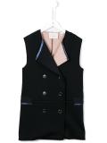 sleeveless double face coat