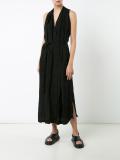 sleeveless wrap dress 