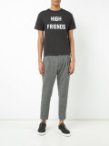 'high friends' print T-shirt