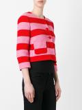 striped cropped jacket