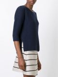 garter stitch puff sleeve top