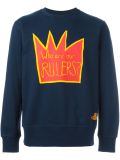 crown print sweatshirt