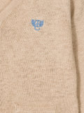 chest logo cardigan