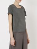 asymmetric hem blouse