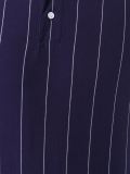 pinstriped polo shirt