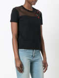 ladybird sheer panel T-shirt 