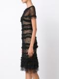 'Trumpet' layered lace dress