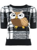 'owl'针织罩衫