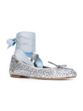 lace-up ballerinas