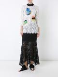 'Beaded Plume' lace blouse