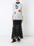 'Beaded Plume' lace blouse