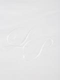 logo embroidered blanket