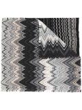 zig-zag pattern knit scarf