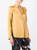 band collar shirt