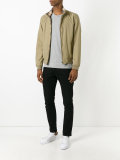 High collar bomber jacket