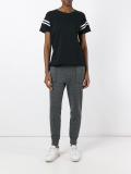 striped sleeves T-shirt