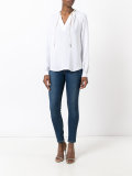 tie-neck blouse