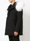 hood print parka