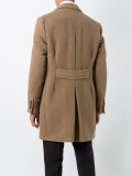 buttoned mid-length coat