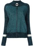 glittery zipped cardigan