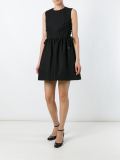 printed flared dress