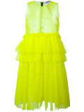 ruffle mesh dress
