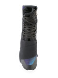 printed lace-up hi-top sneakers