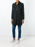hooded trench coat