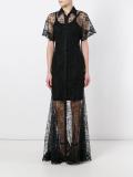 sheer lace evening gown