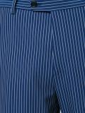 pinstriped two-piece suit