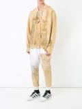 distressed patched track pants