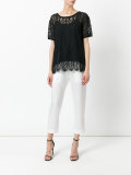 high-waist cropped trousers