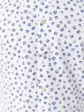 navy floral print shirt
