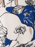 floral V-neck blouse 