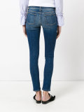 lightly distressed skinny jeans