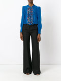ruffled bib blouse 